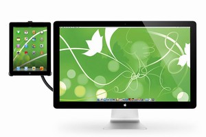 iPad(第3世代)/iPad 2を机やモニターなどにマウントできるフレキシブルアーム付きスタンド「Twelve South HoverBar for iPad(第3世代)/iPad 2」