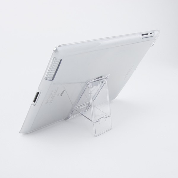 上海問屋が13日発売した新型iPad、iPad 2用のスタンド付き保護ケース「DNSB-81075」