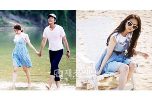 先月アルバムをリリースしたWonder Girls（ワンダーガールズ）ソヒと、最近俳優チ・ヒョヌとの熱愛を公にして話題となった女優ユ・インナが、同じデニムのワンピースで異なるファッションを見せ、女性の関心を集めた。