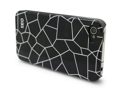 ストーンパターンをデザインしたiPhone 4S/4用のケース「OBS モノ＝ストーンズ」