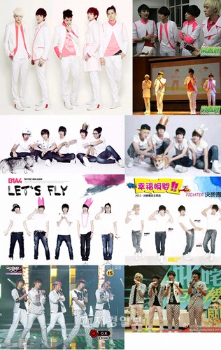 最近某ポータル サイトに、韓国の人気男性グループB1A4（ビーワンエーフォー）と决胜団（決勝団）という名前の中国のグループを比較する写真がアップされ、高い照会数を記録してネット上に急速に広がっている。
