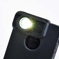 iPhone 4S・4で倍率5倍のマクロ写真が簡単に撮影できるマクロレンズ付きケース「iPhone4S・4マクロレンズ付ケース（接写5倍） 400－CAM022」