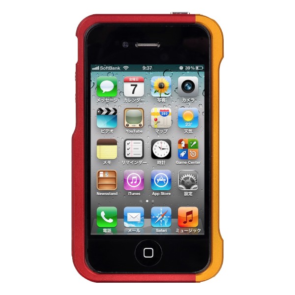 スタンドアーム一体のバンパー型iPhoneケース「Luxa2 Alum Armor iPhone 4/4S Stand Case」