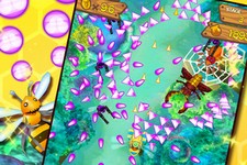 コロプラ20日に提供開始したKuma the Bear初となる弾幕シューティングゲーム『B.B.クマ！』iOS版のスクリーンショット