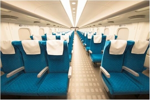 N700Aのインテリアデザイン 普通車(写真:JR東海) N700Aのインテリアデザイン 普通車(写真:JR東海)