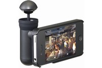 iPhone 4S/4で動画/静止画の360°パノラマ撮影が行える撮影キット「bubblescope」(BUBSCOIP4S)