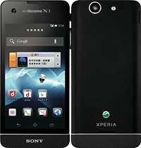 Xperia SX SO－05D（Black）（画像：NTTドコモ）