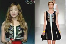 少女時代のテヨンが外国のファッションモデルと人形ルックス対決を繰り広げ話題を集めている。
写真= MBCコリアンミュージックウェーブインLA - SMタウンスペシャル放送のキャプチャ、モスキーノコレクション