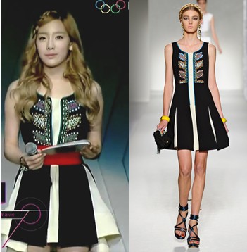 少女時代のテヨンが外国のファッションモデルと人形ルックス対決を繰り広げ話題を集めている。
写真= MBCコリアンミュージックウェーブインLA - SMタウンスペシャル放送のキャプチャ、モスキーノコレクション