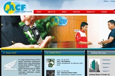 丸紅は16日、インドネシアの新興財閥CTグループ傘下の二輪販売金融大手PTメガ・セントラル・ファイナンスの株式30%を取得すると発表した。写真は同社ウェブサイトのスクリーンショット。