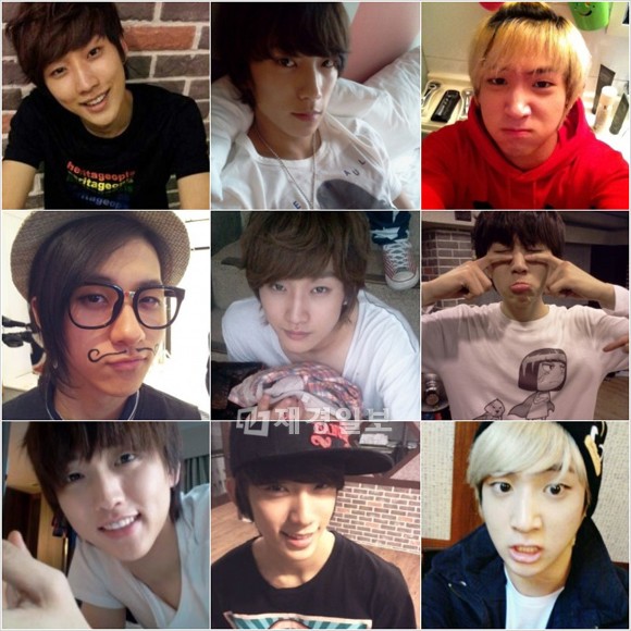 男性5人組グループB1A4の9枚のセルフショットが話題だ。写真＝スターエントリーエンターテインメント