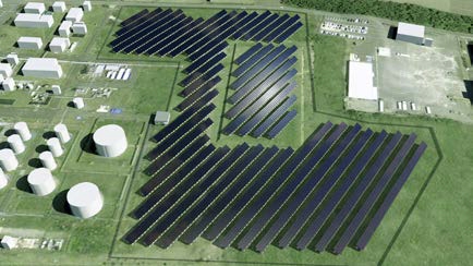 「INPEX メガソーラー上越」 完成予想図（画像：国際石油開発帝石）