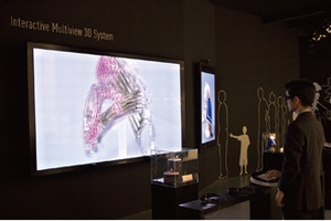 「インタラクティブ多視点3Dシステム」(写真:パナソニック) 「インタラクティブ多視点3Dシステム」(写真:パナソニック)