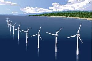 洋上風力発電設備のイメージ（画像：東芝）