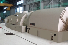 セロ・プリエト発電所に納入済みの地熱発電蒸気タービン発電機（写真：三菱重工）