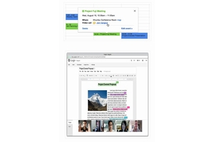 ビデオ会議のイメージ（画像：グーグル）
