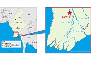 計画地点およびJFEエンジニアリングの橋梁実績地図（画像：JFEエンジニアリング）