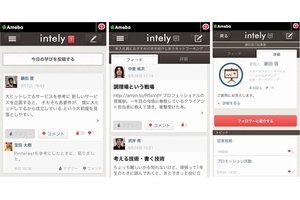 「intely」利用イメージ(画像:サイバーエージェント) 「intely」利用イメージ(画像:サイバーエージェント)