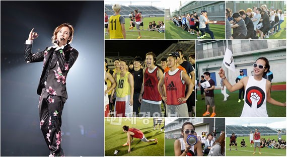 俳優チャン・グンソクが、「2012チャン・グンソク　アジアツアー＜THE CRI SHOW 2＞」の大阪・名古屋公演を大成功に収め、公演を共にするスタッフたちの為に運動会を開いたことが伝えられ、話題になっている。写真＝treeJ_company (ツリージェイカンパニー)