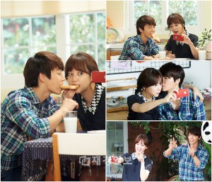 チャンネルA週末ドラマ『パンダさんとハリネズミ』のSUPER JUNIORドンヘ＆ユン・スンアカップルの“食パンラブショット”が公開され話題となっている。写真＝ライオンフィッシュ