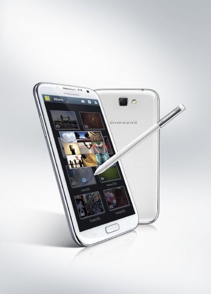 サムスン電子のスマートフォン「Galaxy Note」の最新モデル「Galaxy Note II」