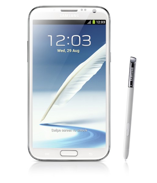 サムスン電子のスマートフォン「Galaxy Note」の最新モデル「Galaxy Note II」