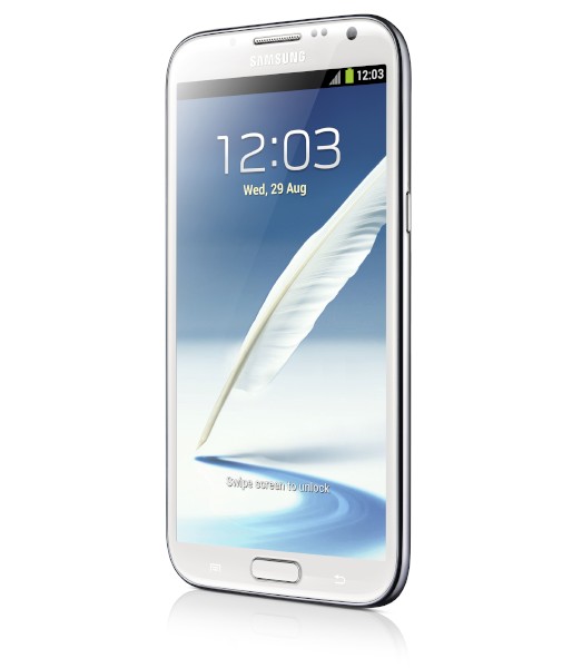 サムスン電子のスマートフォン「Galaxy Note」の最新モデル「Galaxy Note II」