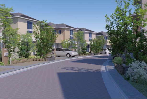 「熊谷スマートタウン整備事業」のイメージ（画像：ミサワホーム）