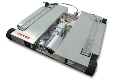 小型走行車(画像:東芝) 小型走行車(画像:東芝)