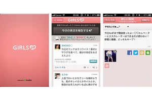 「GIRLS UP」の利用イメージ（画像：サイバーエージェント）