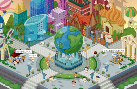 「ピグワールド」の利用イメージ（画像：サイバーエージェント）