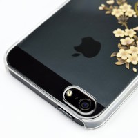 花をテーマとした和風デザインのiPhone5用ハードケース『和彩美「ふるる」:iPhone5用堅装飾カバー透』 花をテーマとした和風デザインのiPhone5用ハードケース『和彩美「ふるる」:iPhone5用堅装飾カバー透』