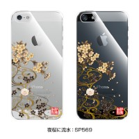 花をテーマとした和風デザインのiPhone5用ハードケース『和彩美「ふるる」:iPhone5用堅装飾カバー透』 花をテーマとした和風デザインのiPhone5用ハードケース『和彩美「ふるる」:iPhone5用堅装飾カバー透』