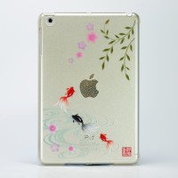 花をテーマとした和風デザインのiPad mini用ハードケース『和彩美「ふるる」：iPad mini用堅装飾カバー透』