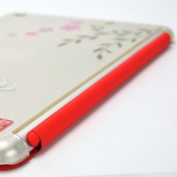 花をテーマとした和風デザインのiPad mini用ハードケース『和彩美「ふるる」：iPad mini用堅装飾カバー透』