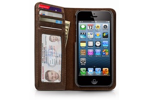 小さな洋書のようなブック型iPhone 5用ケース「Twelve South BookBook for iPhone 5」
