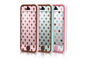 TUNEWEAR社のバンパーフレームとスキンシール、壁紙を組み合わせて楽しむ、iPhone 5用バンパーフレームキット「TUNEWEAR POPTUNE with FRAME for iPhone 5」