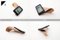 スタンドや写真撮影の際に便利なハンドルとして使うことのできるiPhone 5用ケース「SHOT CASE for iPhone5」