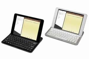 アップルのタブレット端末「iPad mini」用の保護ケース、スタンドとしても使える「iPad mini 用 ワイヤレス モバイラーズ キーボード」