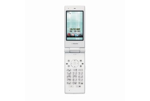 NTTドコモの2012冬モデルフィーチャーフォン新機種「docomo STYLE series SH-03E」（シャープ製）。機能ごとに利用制限ができる親子モードや防犯ブザーなどの機能を搭載する。