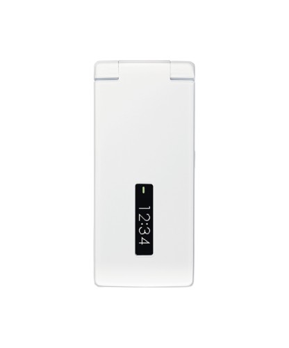 NTTドコモの2012冬モデルフィーチャーフォン新機種「docomo STYLE series SH-03E」（シャープ製）。機能ごとに利用制限ができる親子モードや防犯ブザーなどの機能を搭載する。