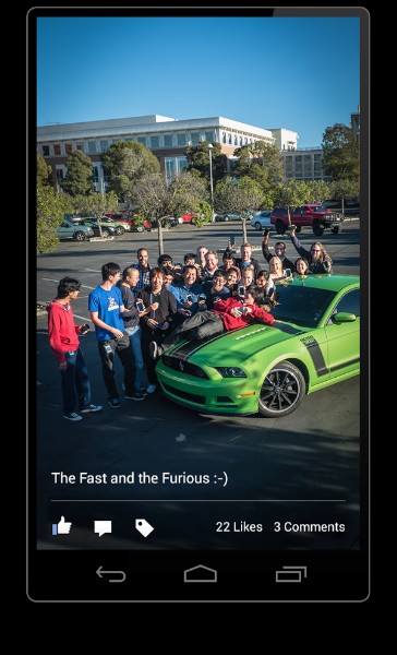 米フェイスブック(Facebook)は13日、 Android向けアプリの新バージョン「Facebook for Android 2.0」を公開した。写真やタイムラインの表示が従来版に比べて約2倍のスピードに高速化されているという。 米フェイスブック(Facebook)は13日、 Android向けアプリの新バージョン「Facebook for Android 2.0」を公開した。写真やタイムラインの表示が従来版に比べて約2倍のスピードに高速化されているという。