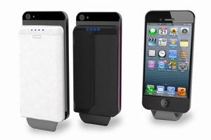24個の吸盤でiPhone5と一体化する外付バッテリー「Hybrid for iPhone5」