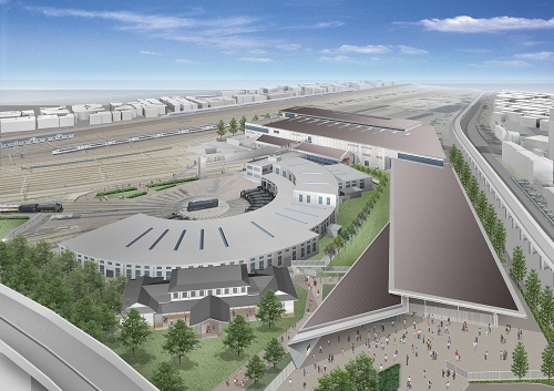 鉄道博物館の完成イメージ（画像：JR西日本）