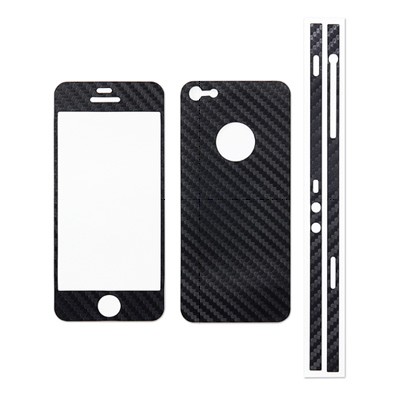 カーボンの素材感を出せるiPhone 5用のデコレーションシール「iPhone5カーボンシール（デコシール・全面） 200-LCD012」
