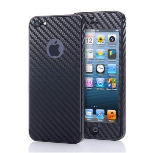 カーボンの素材感を出せるiPhone 5用のデコレーションシール「iPhone5カーボンシール(デコシール・全面) 200-LCD012」 カーボンの素材感を出せるiPhone 5用のデコレーションシール「iPhone5カーボンシール(デコシール・全面) 200-LCD012」