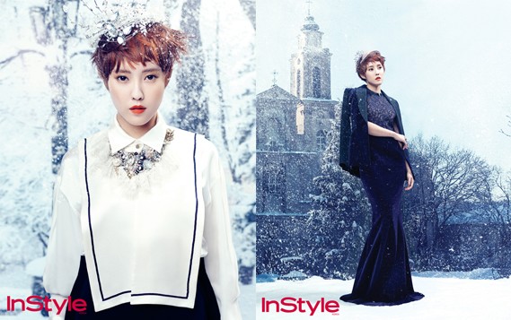 T-ARAのヒョミンが冬のグラビアを披露した。