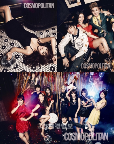 プレディス所属のソン・ダムビ、AFTERSCHOOL、HELLOVENUS、NU'ESTらが参加したバレンタインパ－ティーコンセプトのグラビアが、「COSMOPOLITAN」2月号で公開された。