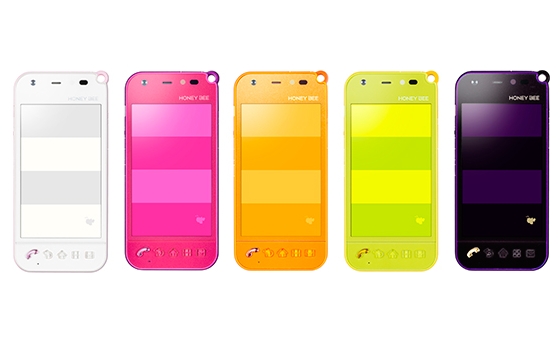 「HONEY BEE 201K」(画像:ソフトバンクモバイル) 「HONEY BEE 201K」(画像:ソフトバンクモバイル)