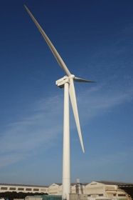 世界初の油圧ドライブを搭載した三菱重工風車（写真：三菱重工業）